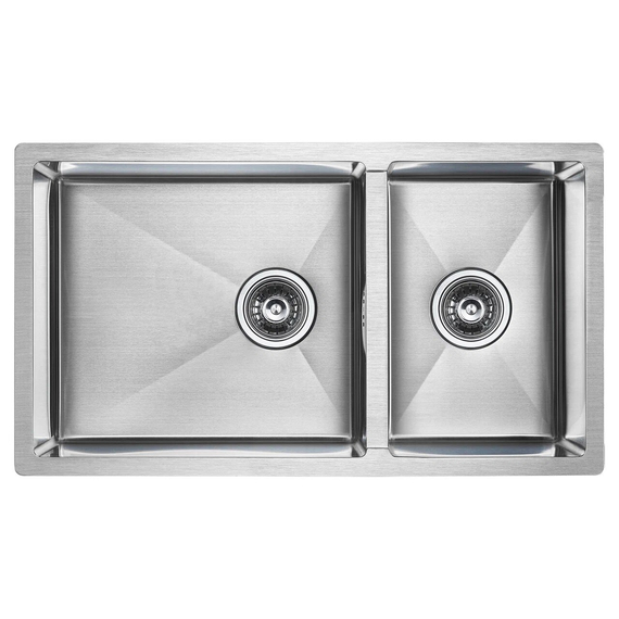 Мойка из нержавейки Paulmark Gerberg 78/2S Uni PM227844-BS сталь 78 х 44 см