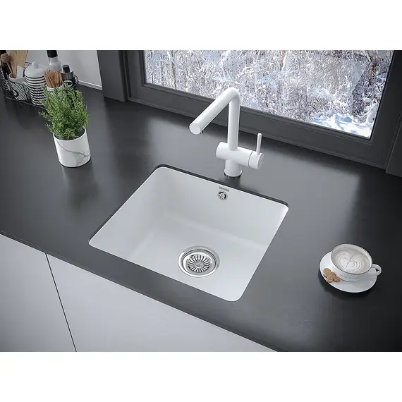 Смеситель для кухни Paulmark Dosse Do214418-431 белый матовый, изображение 3