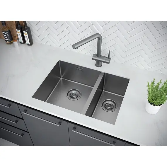 Смеситель для кухни Paulmark Dosse Do214418-GM вороненая сталь, изображение 4