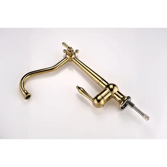 Смеситель для кухни Paulmark Retro Re213226-G под фильтр ретро золотой, изображение 14