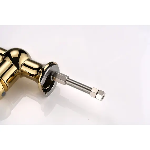 Смеситель для кухни Paulmark Retro Re213226-G под фильтр ретро золотой, изображение 15