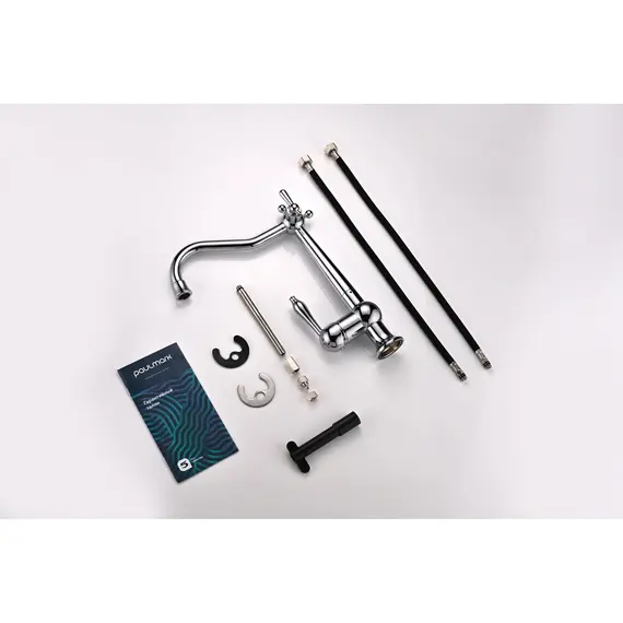 Смеситель для кухни Paulmark Retro Re213226-CR под фильтр ретро хром, изображение 16