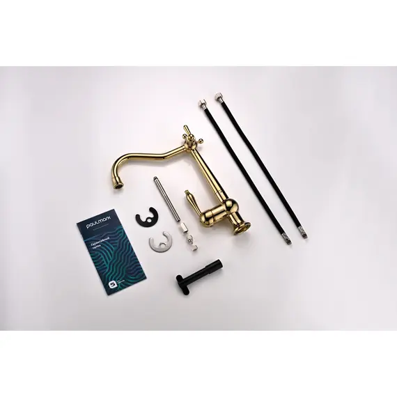 Смеситель для кухни Paulmark Retro Re213226-G под фильтр ретро золотой, изображение 18