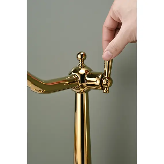 Смеситель для кухни Paulmark Retro Re213226-G под фильтр ретро золотой, изображение 7