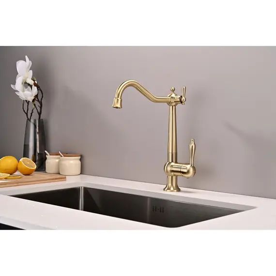 Смеситель для кухни Paulmark Retro Re213226-BR под фильтр ретро бронза, изображение 3