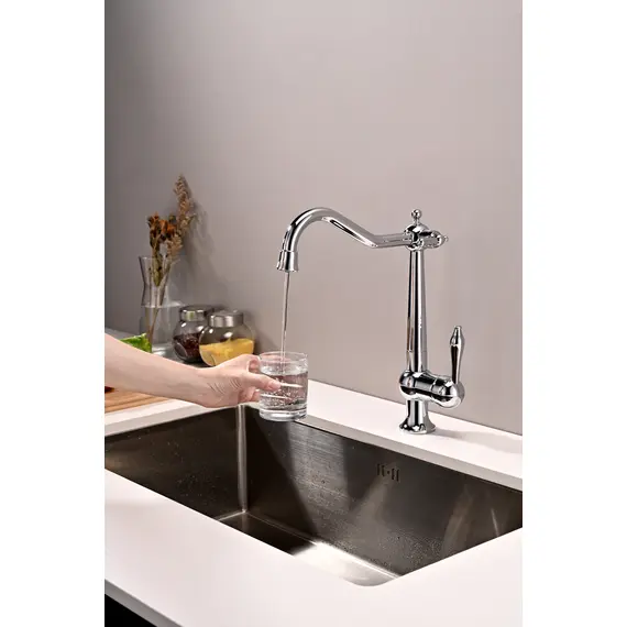 Смеситель для кухни Paulmark Retro Re213226-CR под фильтр ретро хром, изображение 3