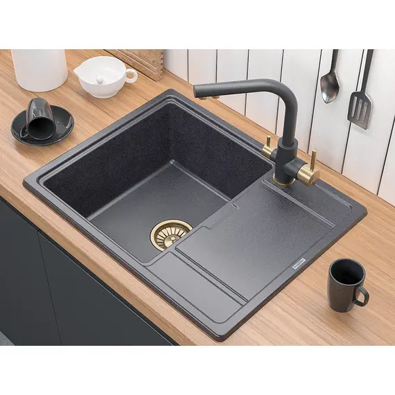 Смеситель для кухни Paulmark Essen Es213011-401BR антрацит/бронза, изображение 2