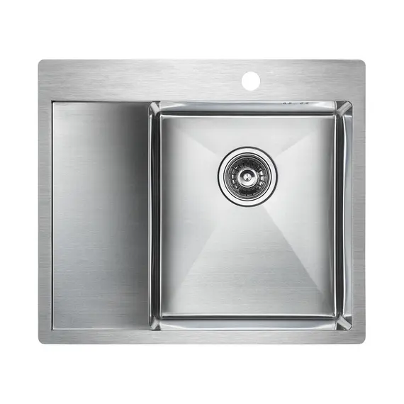 Мойка из нержавейки Paulmark Kroner 59F PM225951-BSR сталь 59 х 51 см