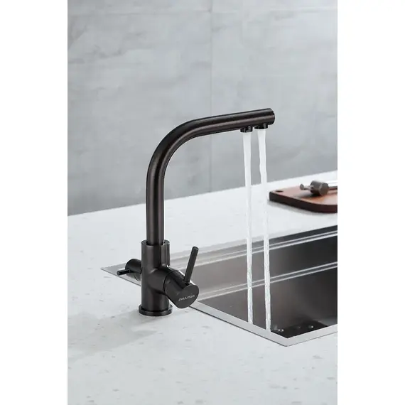 Смеситель для кухни Paulmark Essen Es213011-GM вороненая сталь PVD, изображение 11