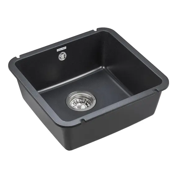 Мойка из камня Paulmark Unter 50 PM204543-BL черный кварц 46 x 44 см, изображение 2