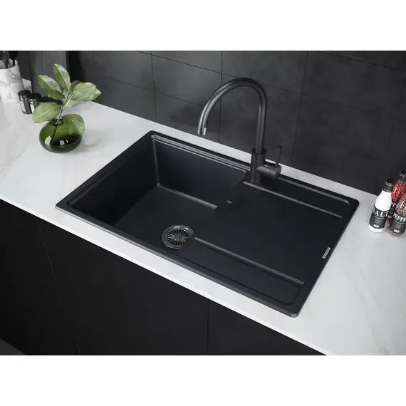 Смеситель для кухни Paulmark Holstein Ho212063-418 черный металлик, изображение 2