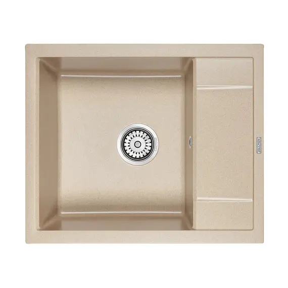 Мойка из камня Paulmark Optimum PM216050-QU бежевый кварц 60 х 50 см