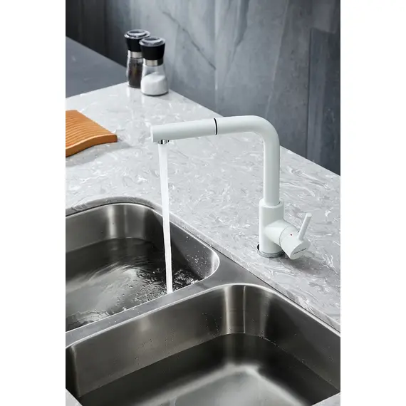 Смеситель для кухни Paulmark Kassel Ka214311-431TW белый матовый, изображение 5