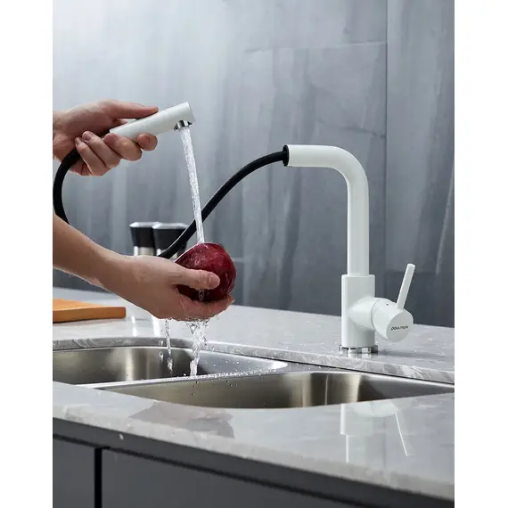 Смеситель для кухни Paulmark Kassel Ka214311-431TW белый матовый, изображение 7