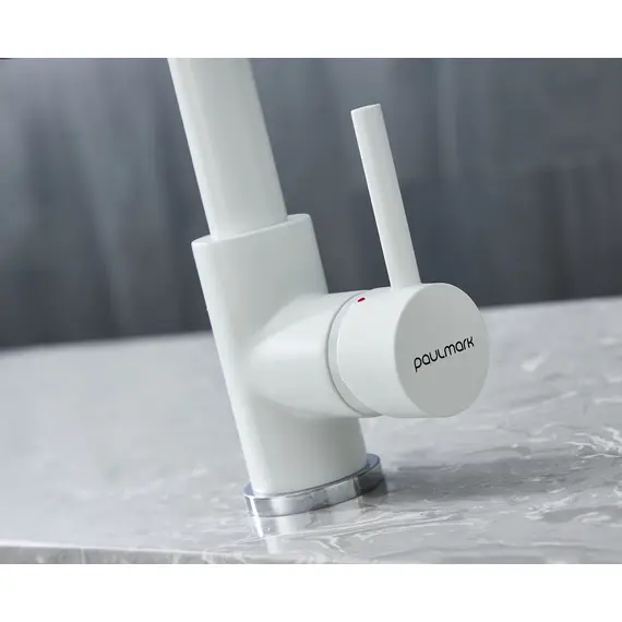 Смеситель для кухни Paulmark Kassel Ka214311-431TW белый матовый, изображение 9
