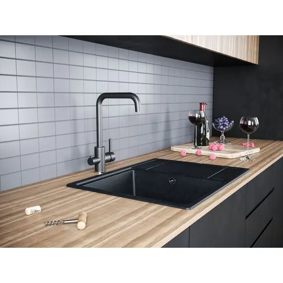 Смеситель для кухни Paulmark Logas Lo213021-308 черный, изображение 3