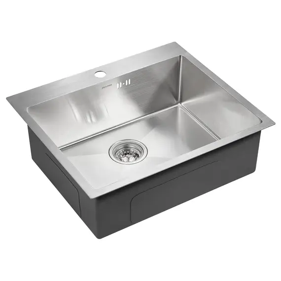 Мойка из нержавейки Paulmark Kroner 59 PM215951-BS сталь 59 х 51 см, изображение 2