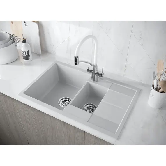 Смеситель для кухни Paulmark Siegen Si213111-CrW хром/белый, изображение 3