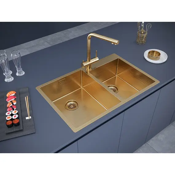 Смеситель для кухни Paulmark Skalen Sk213020-BG брашированное золото, изображение 5