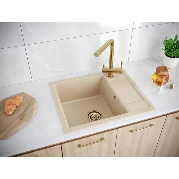 Смеситель для кухни Paulmark Skalen Sk213020-BG брашированное золото, изображение 9