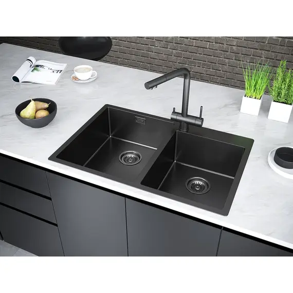 Смеситель для кухни Paulmark Skalen Sk213020-GM вороненая сталь, изображение 7