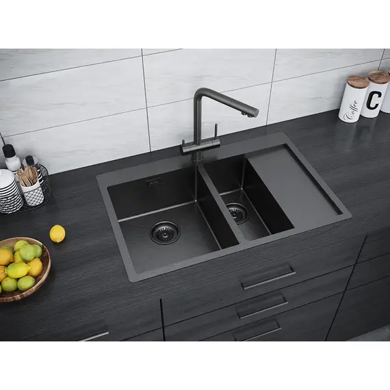 Смеситель для кухни Paulmark Skalen Sk213020-GM вороненая сталь, изображение 9