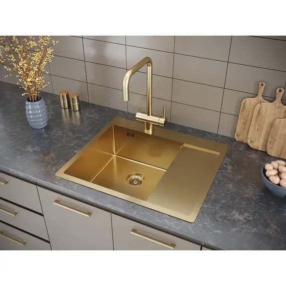 Смеситель для кухни Paulmark Wetter We213030-BG брашированное золото, изображение 7