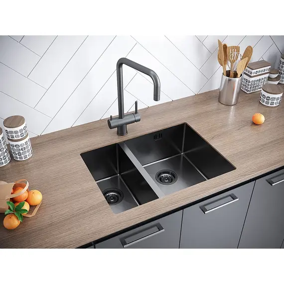 Смеситель для кухни Paulmark Wetter We213030-GM вороненая сталь, изображение 4