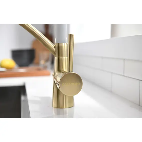 Смеситель для кухни Paulmark Siegen Si213111-BrW бронза/белый, изображение 9