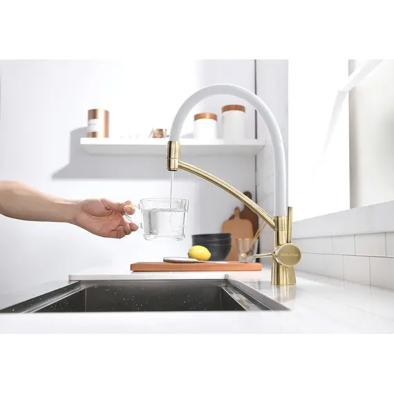 Смеситель для кухни Paulmark Siegen Si213111-BrW бронза/белый, изображение 6