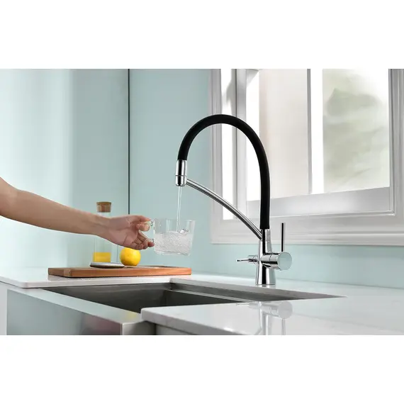 Смеситель для кухни Paulmark Siegen Si213111-CR хром/черный, изображение 8