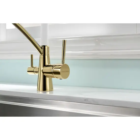 Смеситель для кухни Paulmark Siegen Si21311-Gw золото/белый с гибким изливом, изображение 12