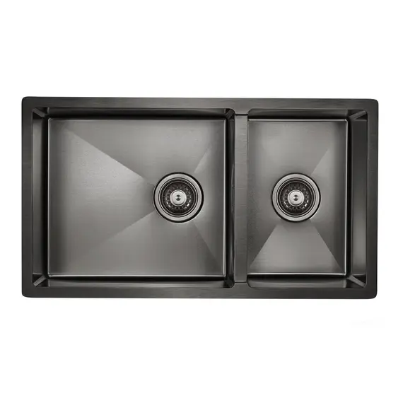 Мойка из нержавейки Paulmark Osser PM527844-GM вороненая сталь 78 х 44 см