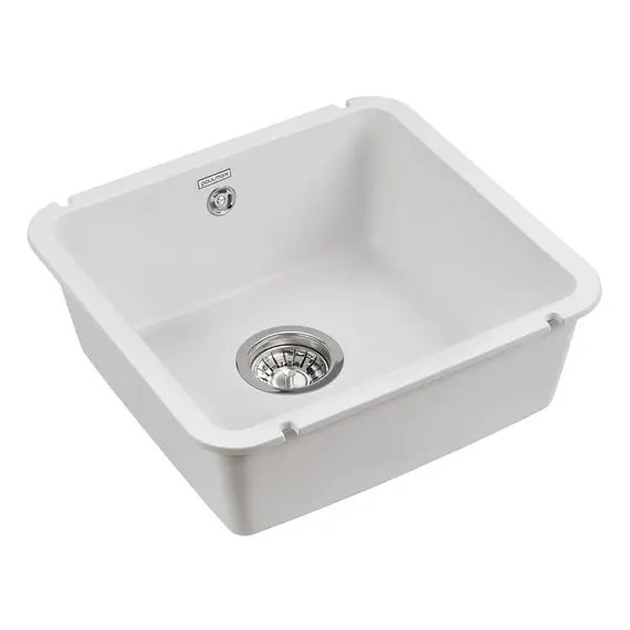 Мойка из камня Paulmark Unter 50 PM204543-WH белый кварц 46 x 44 см, изображение 2