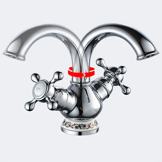 Смеситель для раковины Gerhans K01 K11001 хром, Основной цвет: Хром, изображение 9