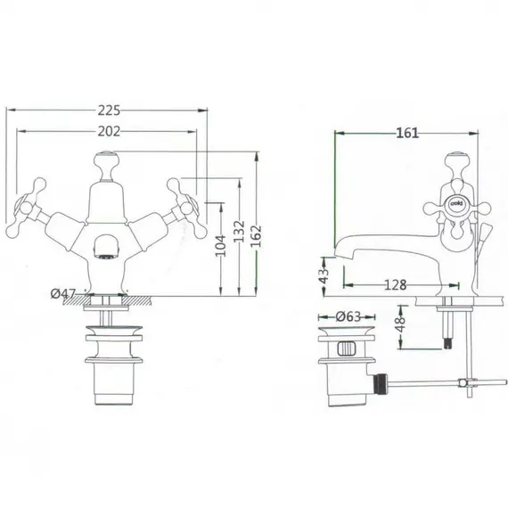 Смеситель для раковины Gerhans K11002, изображение 2