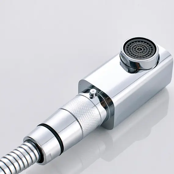 Смеситель для раковины с выдвижной лейкой Gerhans K16 K11016 хром, изображение 8