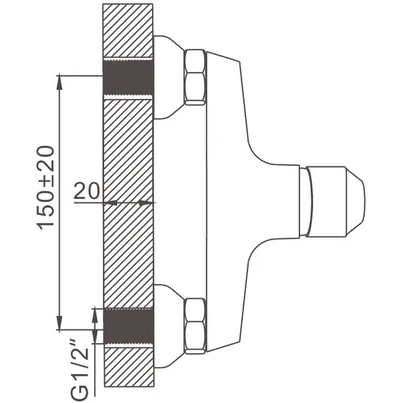 Смеситель для душа Gerhans H10 12010 хром, изображение 2