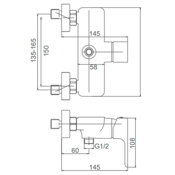 Смеситель для душа Gerhans K15 K12015 хром, изображение 2