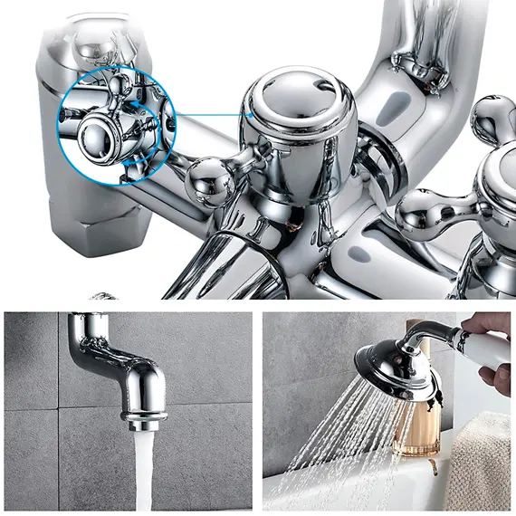 Смеситель для ванны Gerhans K01 K13001 хром, изображение 7