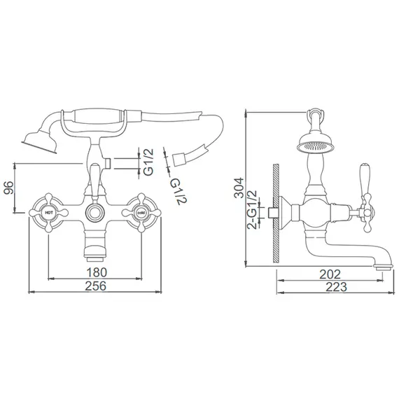 Смеситель для ванны Gerhans K01G K13001G золотой, изображение 2