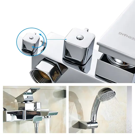 Смеситель для ванны Gerhans Jovian K13008 хром, изображение 7