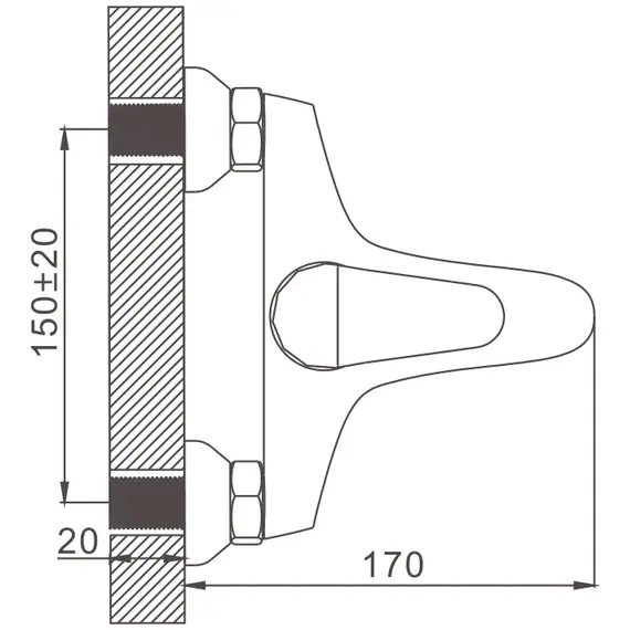 Смеситель для ванны Gerhans H10 13010 хром, изображение 2