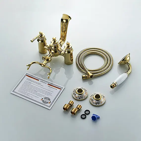 Смеситель для ванны Gerhans K20G K13020G золотой, изображение 8