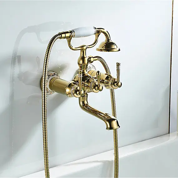 Смеситель для ванны Gerhans K20G K13020G золотой, изображение 9