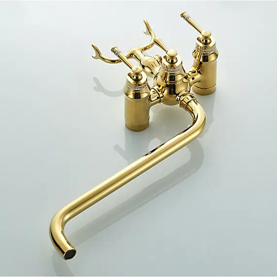 Смеситель для ванны Gerhans K13120G золотой, изображение 5