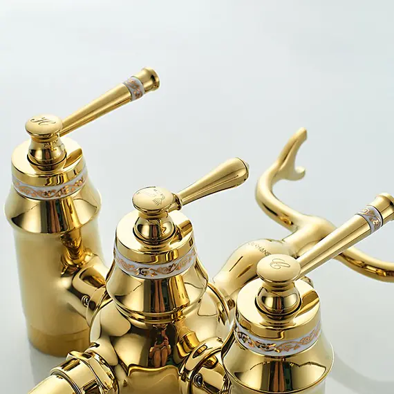 Смеситель для ванны Gerhans K13120G золотой, изображение 6