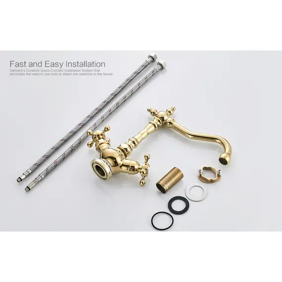 Смеситель для кухни Gerhans K01G K14001G золотой, изображение 12