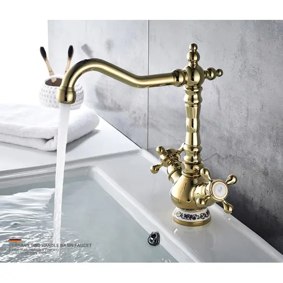 Смеситель для кухни Gerhans K01G K14001G золотой, изображение 2