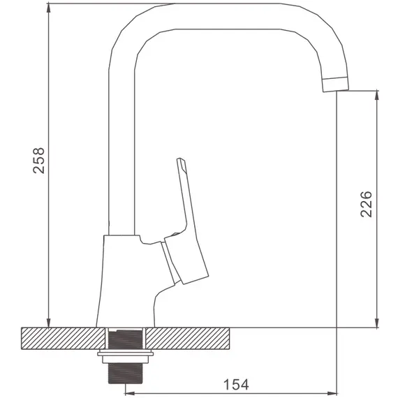 Смеситель для кухни Gerhans H10 14010 хром, изображение 2